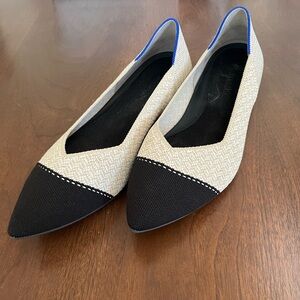 Rothy’s The Point Herringbone Captoe flats
